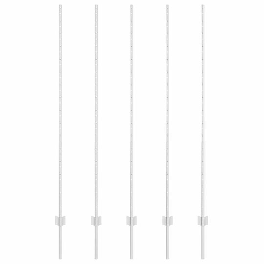 vidaXL Garden Fencing Material 5pcs Silver