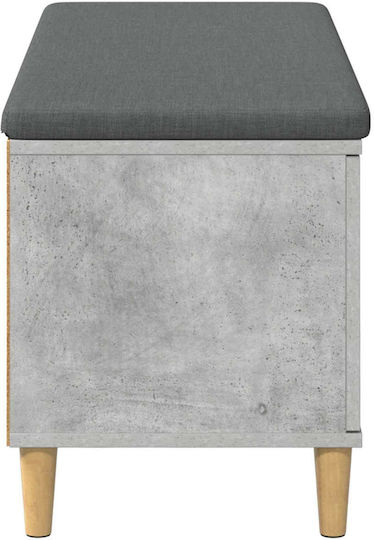 Entry Furniture with Bench Gray 60x38x46cm