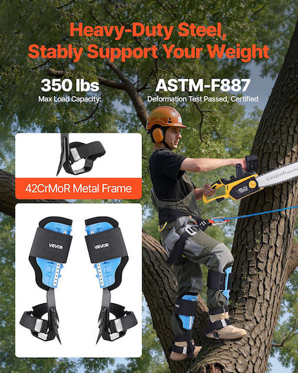 Vevor Durable Adjustable Tree Climbing Equipment Straps & Pads 159 Kg Xpszzdpkqmfhcuibm001v0