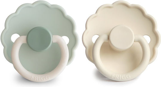 Frigg Daisy Little Pacifiers Silicone Darling/Cream for 0-6 months 2pcs
