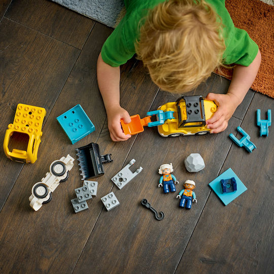 LEGO Duplo 3in1 Construction Vehicles for 2+ Years 22 Pieces