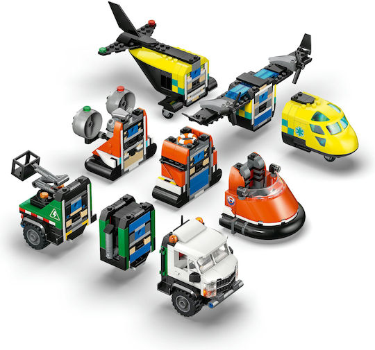 LEGO City Самолет Сервизен Камион и Ховъркрафт Remix за 7+ Години 990 Бройки