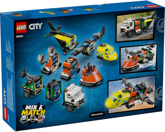 LEGO City Самолет Сервизен Камион и Ховъркрафт Remix за 7+ Години 990 Бройки