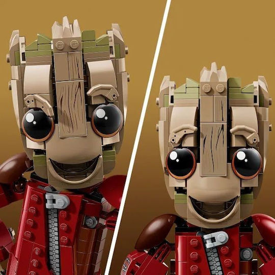 LEGO Marvel Ravager Jumpsuit Groot pentru 10+ Ani 604 Piese