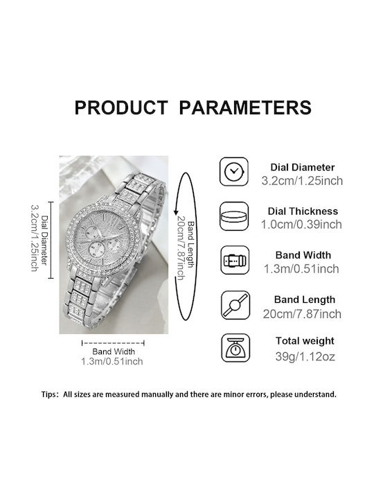 Luxury Quartz Watch & Watch Set Necklace Bracelet Earrings Ring