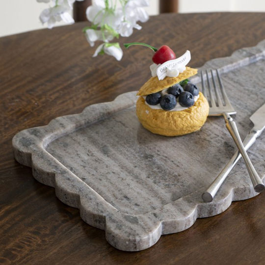 Artekko Marble Rectangular Decorative Tray 35.5x20x1.8cm