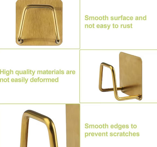 Sponge Holder Made of Inox Steel Gold