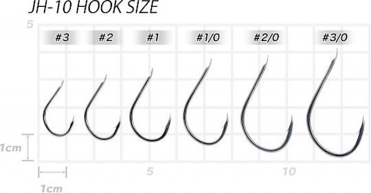 Vanfook Jh-10 Angelhaken – 10 Bis 15 Einheiten Pro Paket Light Jigging 2/0