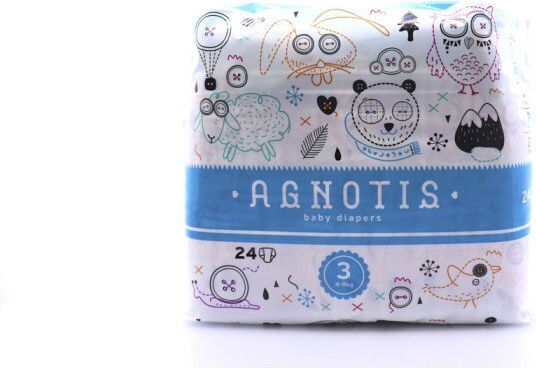 Agnotis Πάνες με Αυτοκόλλητο Baby No. 3 για 4-9kg 24τμχ
