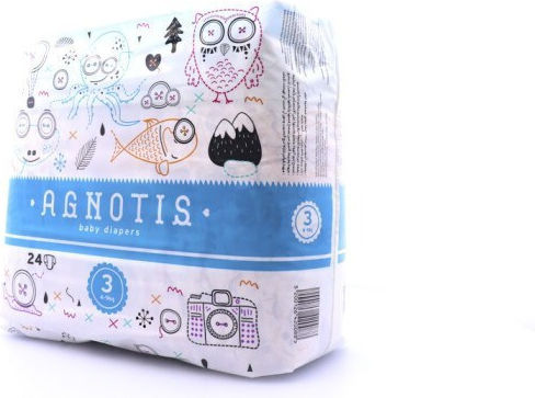 Agnotis Πάνες με Αυτοκόλλητο Baby No. 3 για 4-9kg 24τμχ