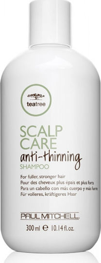 Paul Mitchell Tea Tree Scalp Care Anti-Thinning Shampoos against Hair Loss for Fragile, Αντι-Θραύση Hair 300ml
