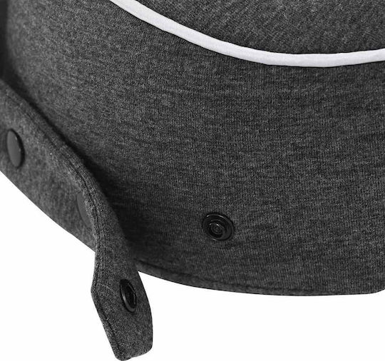 vidaXL Cotton made Travel Pillow 28x28x14cm Gray
