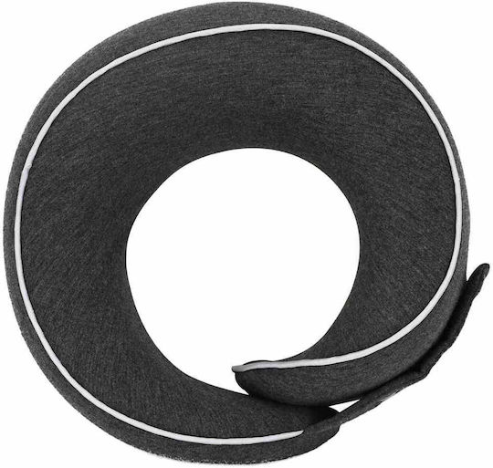 vidaXL Cotton made Travel Pillow 28x28x14cm Gray