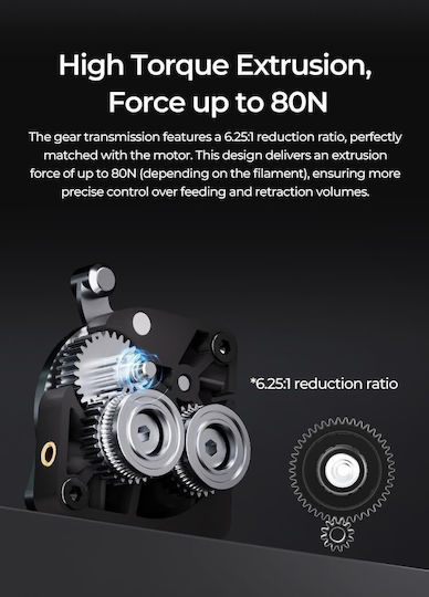 Mecanism Extruder Metalic 3D Creality Ender 5 Max Imprimantă Extruder Upgrade Înlocuire Compatibil Filament Standard Alimentare Filament Accesoriu de Precizie