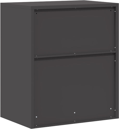 Ντουλάπι Γραφείου Μεταλλικό Μαύρο 60x40x70cm