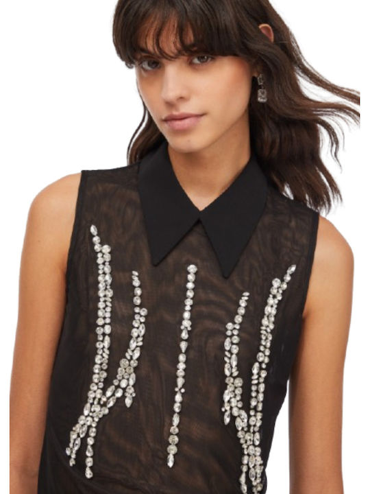 Women's Blouse Sleeveless Black