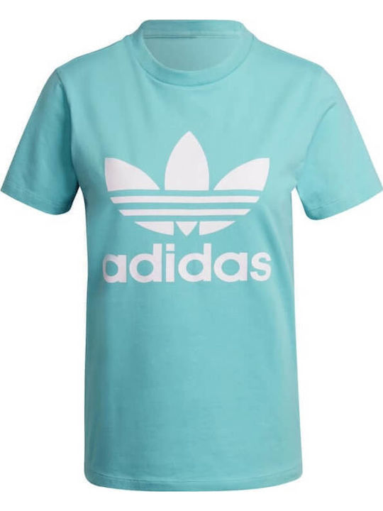 Adicolor Classics Trefoil Дамско Аθληчно T-shirt На Райета Полу Минт Rush