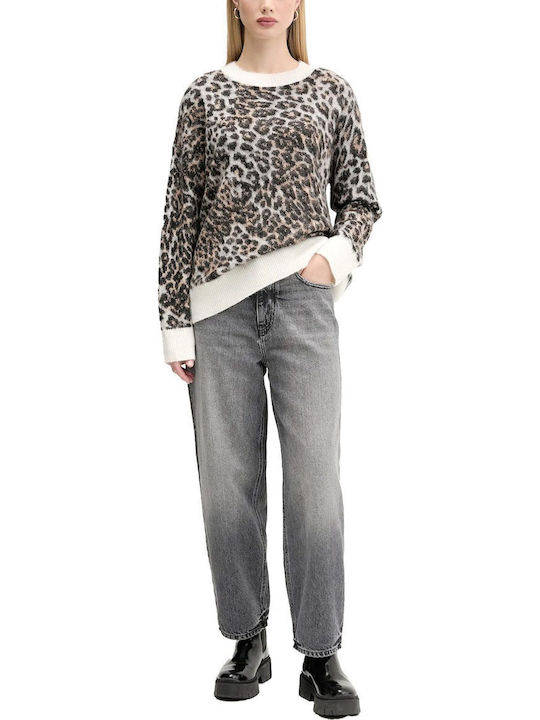 Seratu Γυναικείο Πουλόβερ Animal Print Multi
