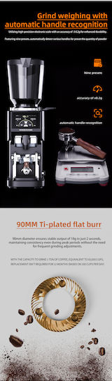 Coffee Grinder with Bean Hopper Capacity 1.5kg