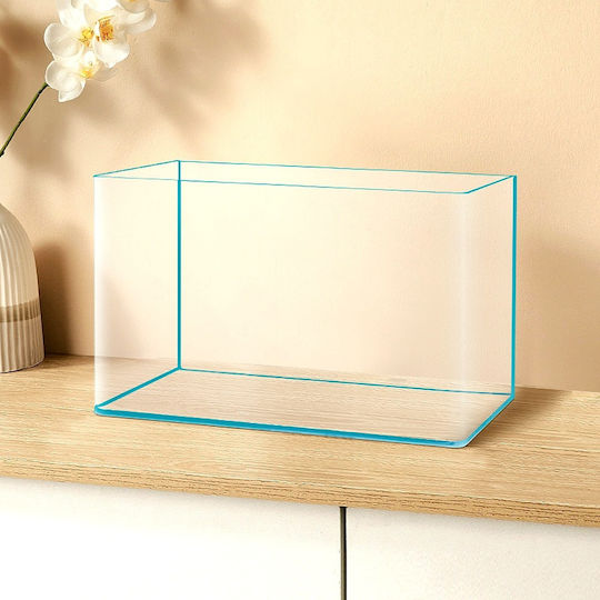 Turtle Tank 40.5 Liters Pf50-40 Curved Front Super White Glass M50xW27xH30cm Glass Thickness 5mm