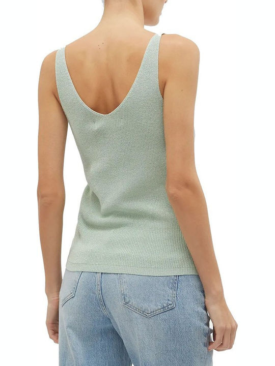 Women's Summer Top with Spaghetti Straps Green