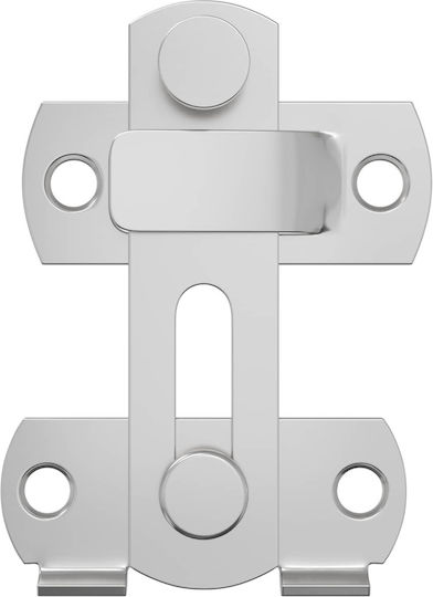 Μεταλλικός Κλειδαριάς Πόρτας 2 Pcs Ασημί 70 X 8 Mm Ατσάλι 864752 Ασήμι