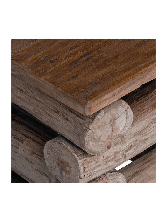 vidaXL Coffee Table from Solid Wood Natural M30xL30xH38cm