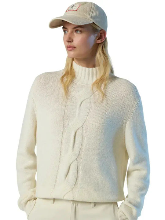 Women's Sweater Woolen White
