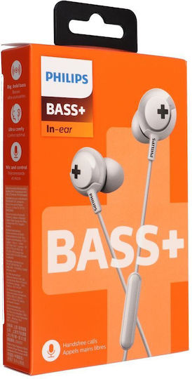 Philips She4305wt In-ear Handsfree Headphones with Connector 3.5mm Beige