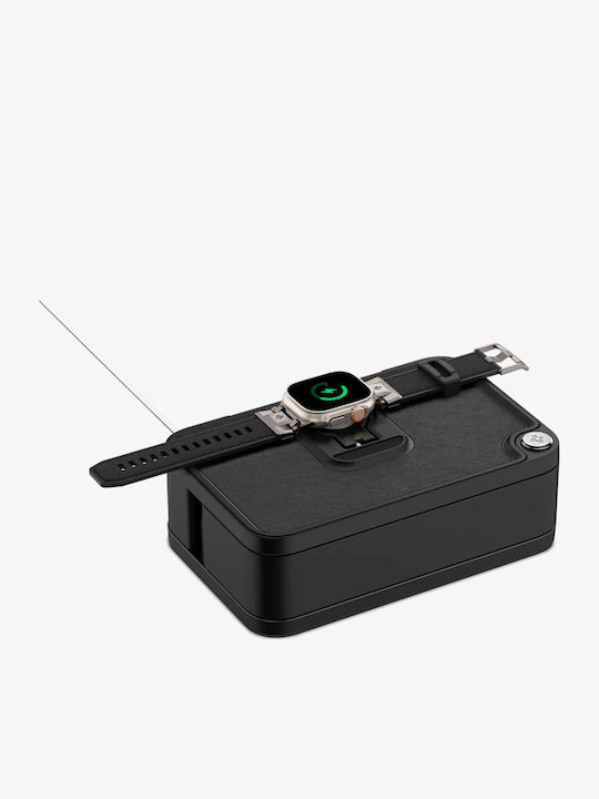 Spigen S340 Зарядно за Apple Watch Черен