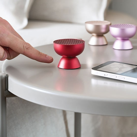 Lexon Tamo Bluetooth-Lautsprecher mit Akkulaufzeit bis zu 6 Stunden Rot