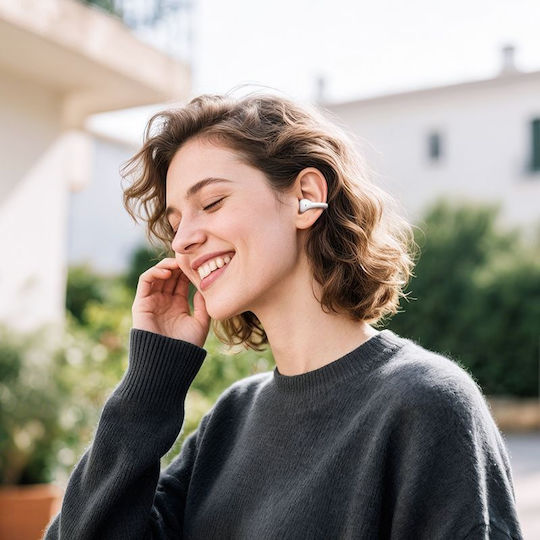 Hoco TWS EA8 Offenes Ohr Bluetooth-Freisprecheinrichtung Kopfhörer mit Ladeetui Weiß