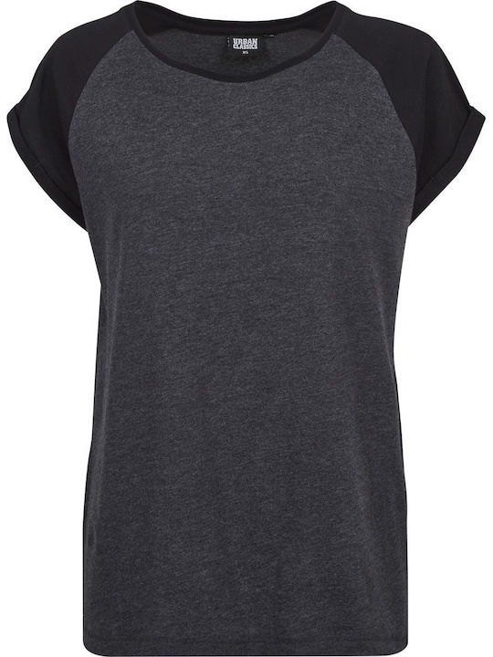 Women's T-shirt Charcoal/Black