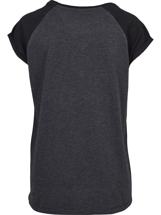 Women's T-shirt Charcoal/Black
