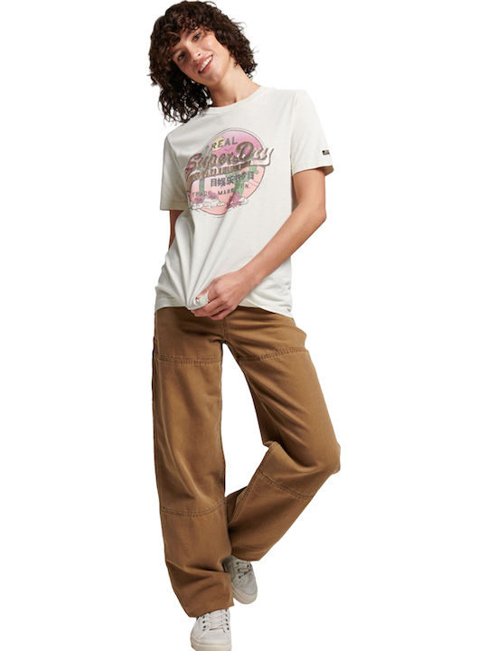 Superdry VINTAGE LOGO NARRATIVE T-Shirt Λευκό