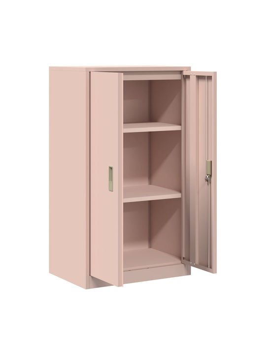 Ντουλάπι Γραφείου Μεταλλικό Ροζ 60x40x90cm