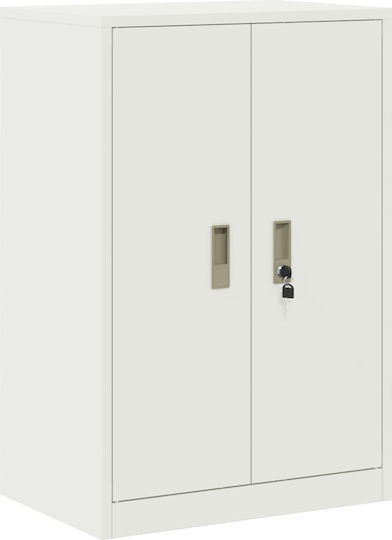 Ντουλάπι Γραφείου Μεταλλικό Λευκό 60x40x90cm