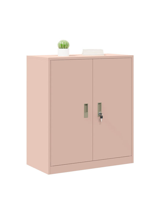 Cabinet de Birou Metalic Pink 80x40x90cm
