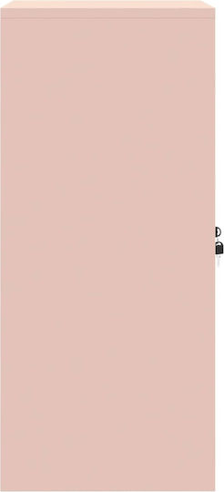 Dulap De Depozitare Pentru Birou Metalic Roz 60x40x90cm
