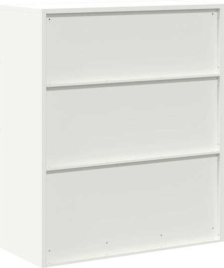 Ντουλάπι Γραφείου Μεταλλικό Λευκό 90x40x105cm