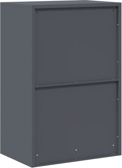 Dulap Cabinet De Birou Metalic Antracit 60x40x90cm
