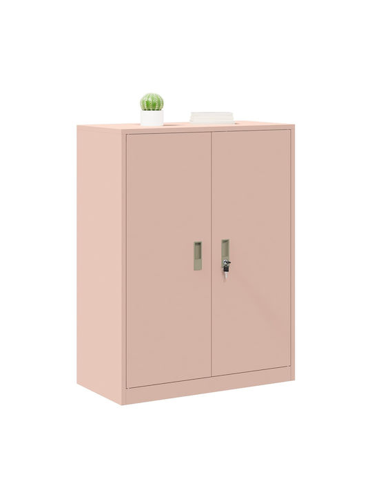 Cabinet de Birou Metalic Pink 80x40x105cm
