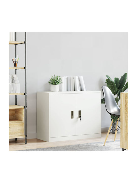 Kabinett Büro White 90x40x70cm