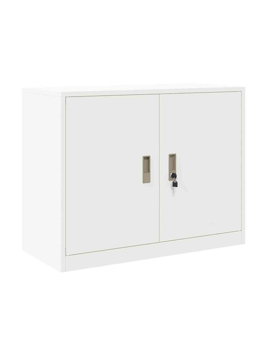 Kabinett Büro White 90x40x70cm