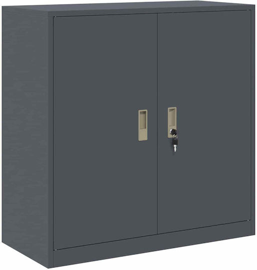 Ντουλάπι Γραφείου Μεταλλικό Ανθρακί 90x40x90cm