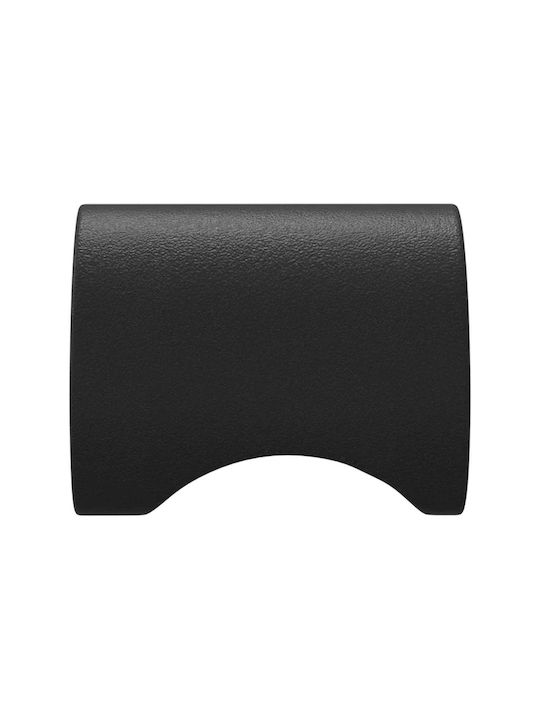 vidaXL Knob Furniture made of Metallic Black 864743 2pcs