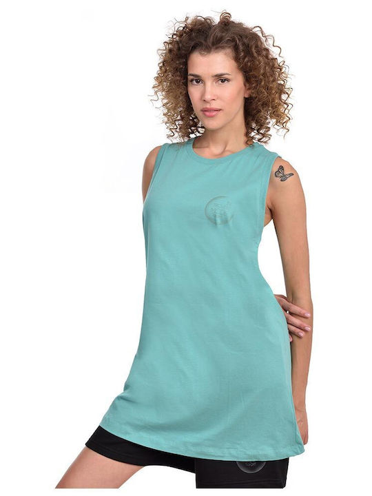 Bluza Damă Sport Fără Mâneci Turcoaz