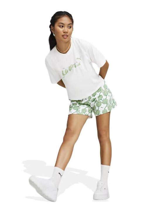 Women's Athletic Blouse Short Sleeve White