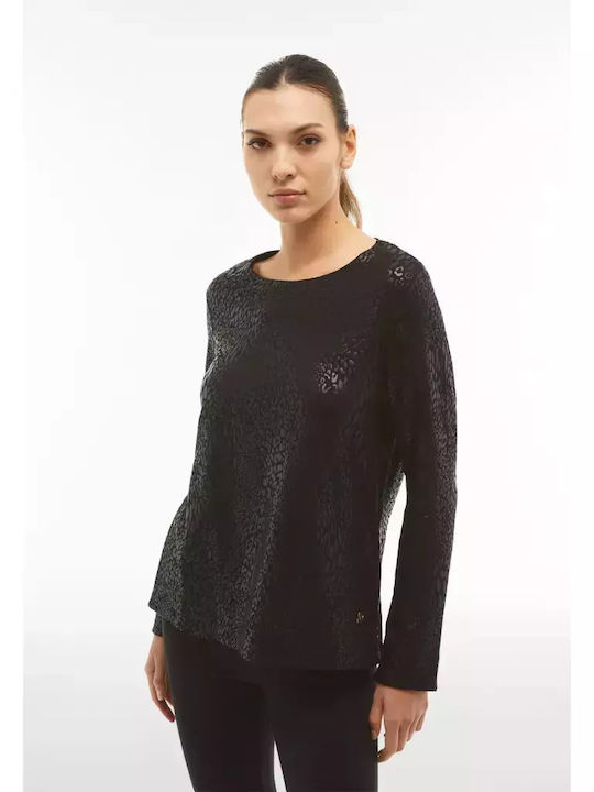 Bluza Damă Mânecă Lungă Animal Print Multicolor