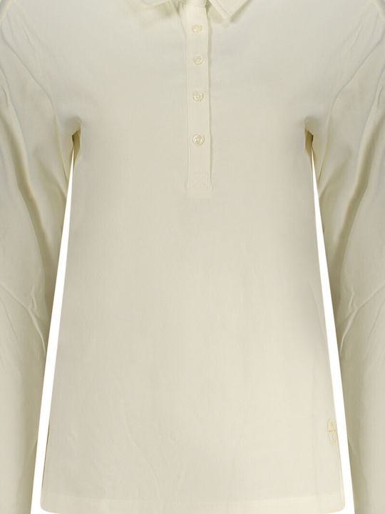 Γυναικεία Polo Μπλούζα Μακρυμάνικη White